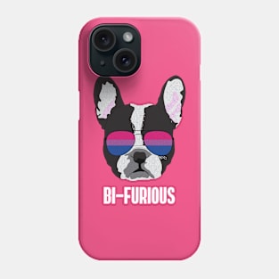 BI-FURIOUS - Boston Terrier Dog Bi Bisexual Pride Flag Phone Case