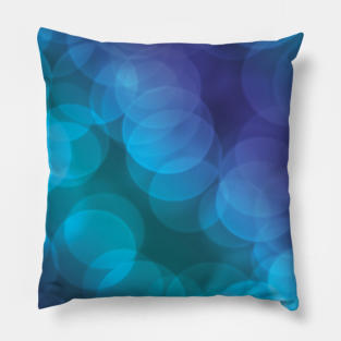 Blue circles pattern Pillow