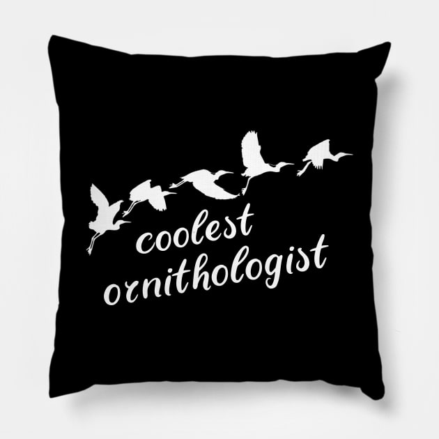 coolest ornithologist Pillow by SpassmitShirts