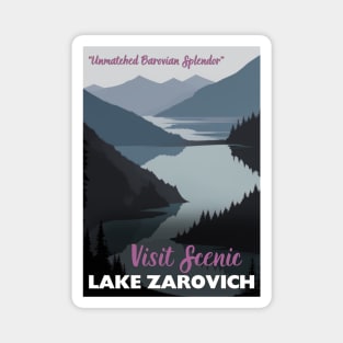 Lake Zarovich Tourism Poster - Barovia Ravenloft D&D Art Sticker Magnet