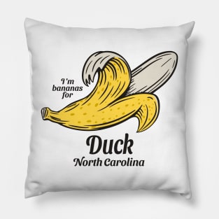 Duck, NC Summertime Vacationing Going Bananas Pillow