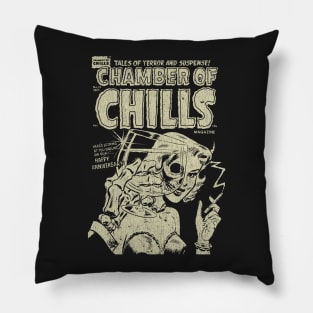 Chamber of Chills Vintage Pillow