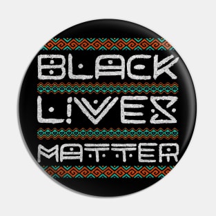 Black Lives Matter africa lettering Gift Pin