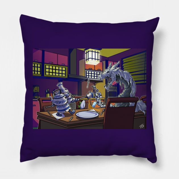 Kitchen Battleground Pillow by taShepard