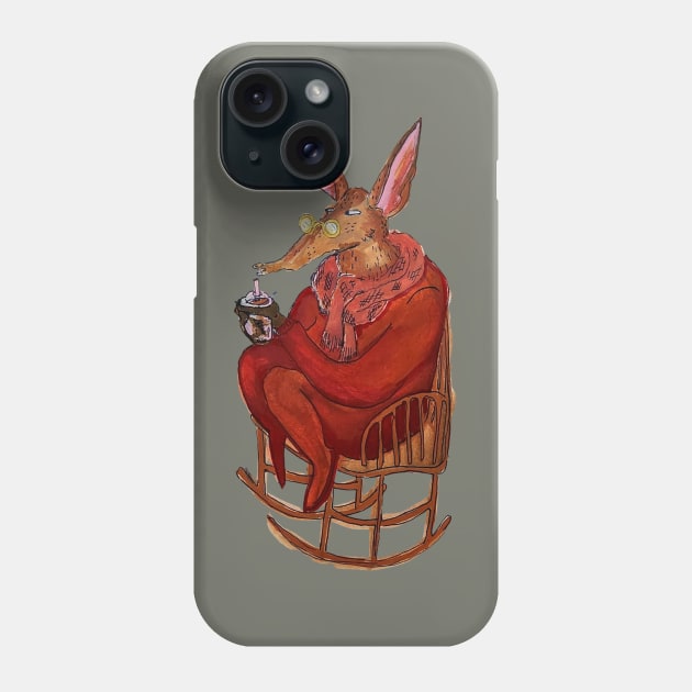 Mocha Moments with Mr. Aardvark Phone Case by Animal Surrealism
