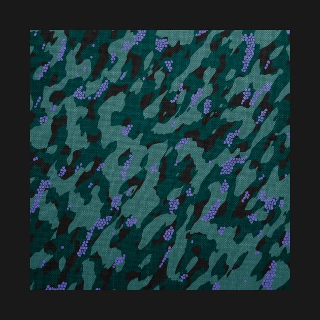 Camouflage - teal by Tshirtstory