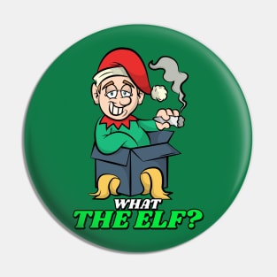 Funny Christmas Elf Pin