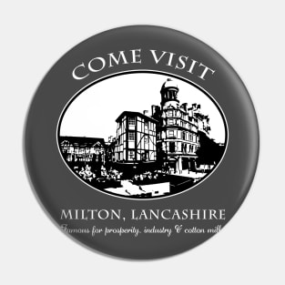 Come Visit Milton - Famous for the classic novel "North & South" by Elizabeth Gaskell - literature & romance novel humor Pin