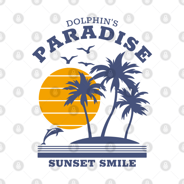 Dolphin's paradise - Sunset Smile by All About Nerds