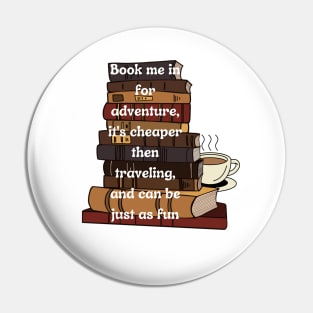 Book pun Pin