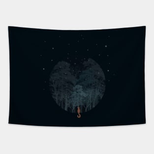 Foxy Forest Tapestry