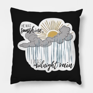 Midnight rain Pillow