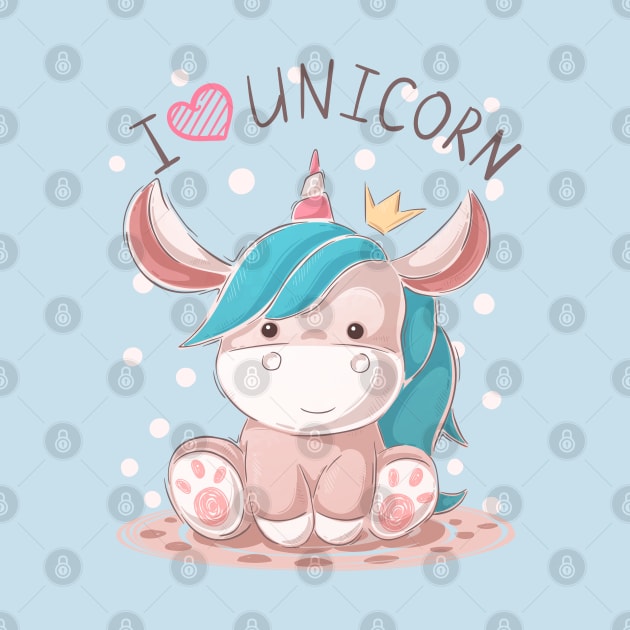 I love Unicorn by Mako Design 