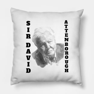 Naturalist Sir David Attenborough Pillow