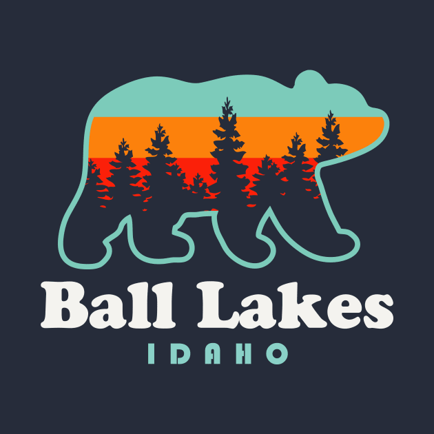 Ball Lakes Idaho Pyramid Lake Trail Bear by PodDesignShop
