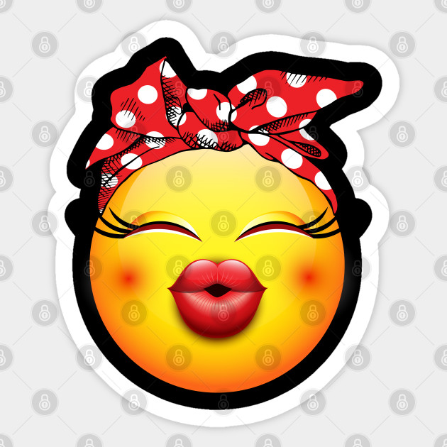 Bandana Funny Emoji Emoji Lover Sticker Teepublic