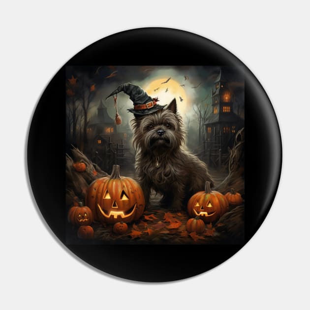 Halloween Cairn Terrier Pin by NatashaCuteShop