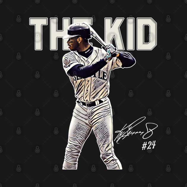 Ken Griffey Jr The Kid Basketball Legend Signature Vintage Retro 80s 90s Bootleg Rap Style by CarDE