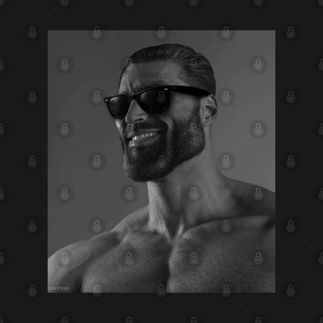 Giga Chad with sunglasses by kongasing