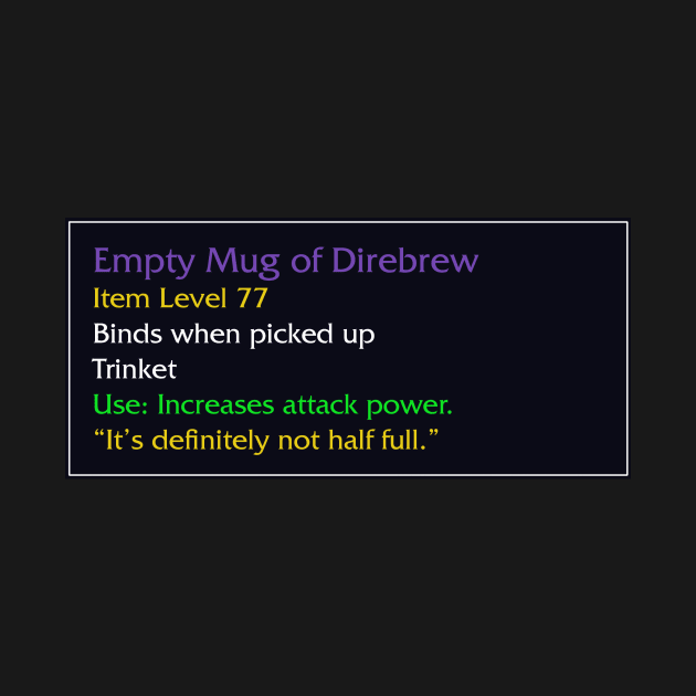 Empty Mug of Direbrew by snitts