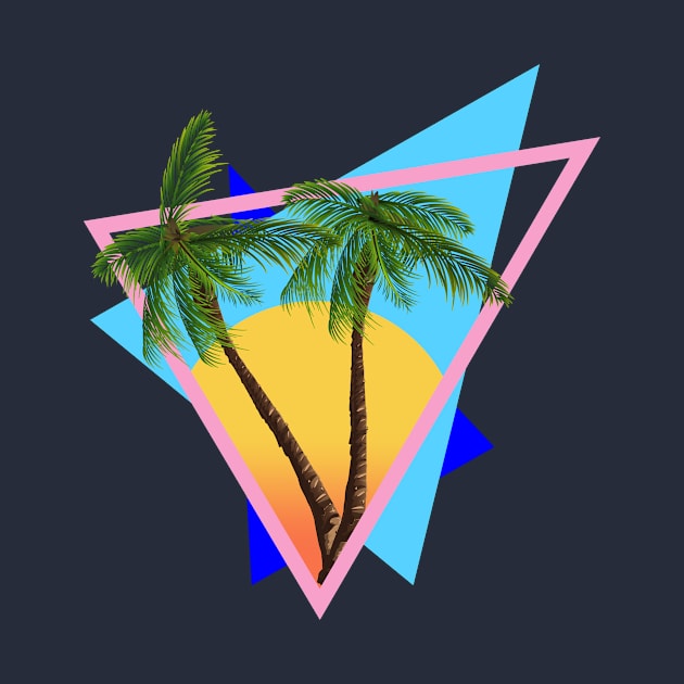 1980s tropical logo by nickemporium1