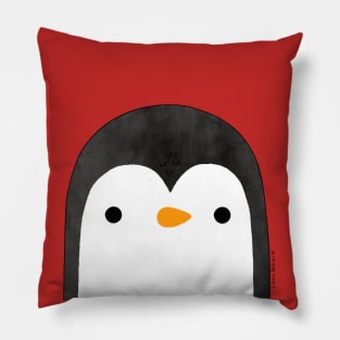 Cute Penguin Face Pillow