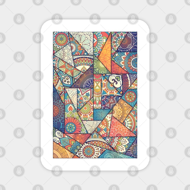 Indian Oriental Pattern Magnet by Alimator