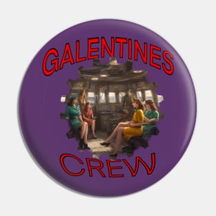 Galentines crew on ships bridge Pin