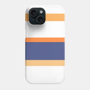 A fine compound of Twilight, White, Topaz, Rajah and Orangeish stripes. Phone Case