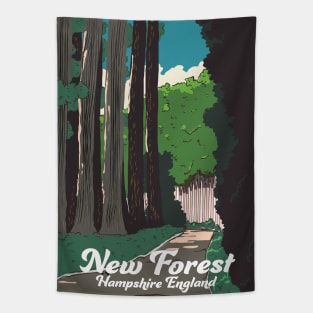 New forest Hampshire England travel poster, Tapestry