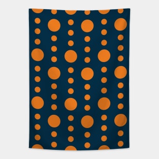 Blue and Orange Circle Seamless Pattern 021#002 Tapestry