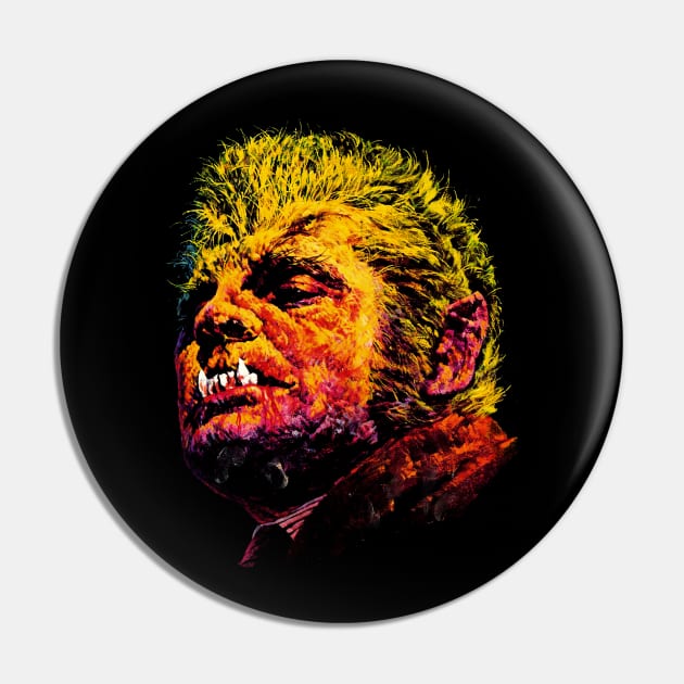 Werewolf Lycanthropy Vintage Monster Horror Movie Fan Pin by Juandamurai