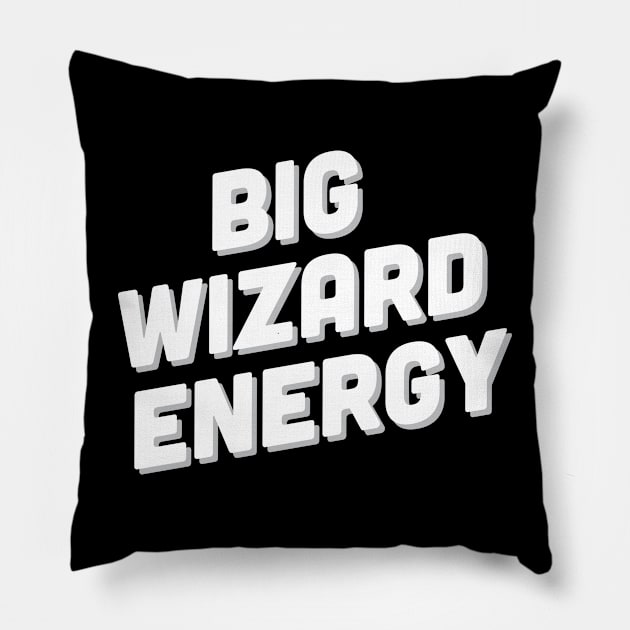 Big Wizard Energy Pillow by critforbrains