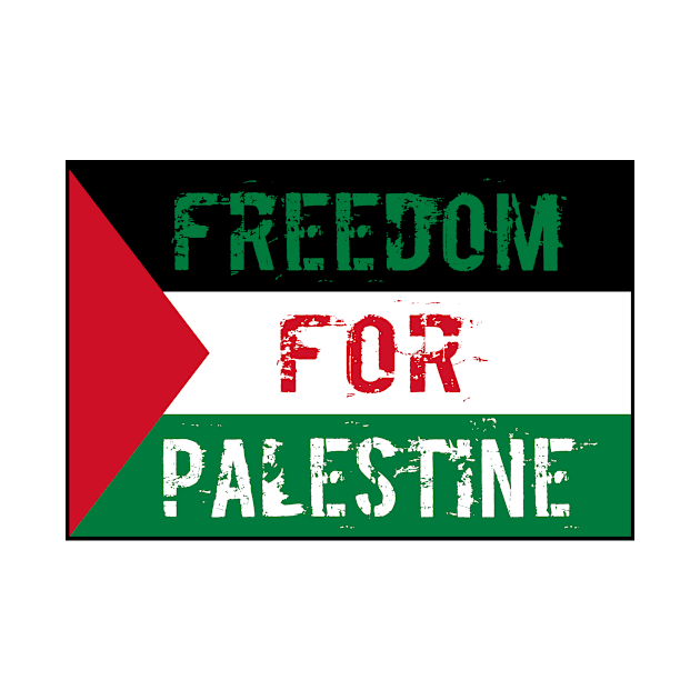 Freedom for Palestine Flag by Angelique Store