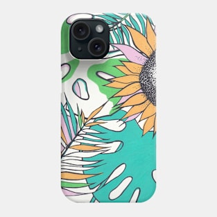 Sunflower Jungle Phone Case