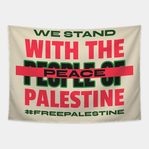 Free Palestine Gaza Rafah Ceasefire Now Peace Activist Tapestry by Tip Top Tee's