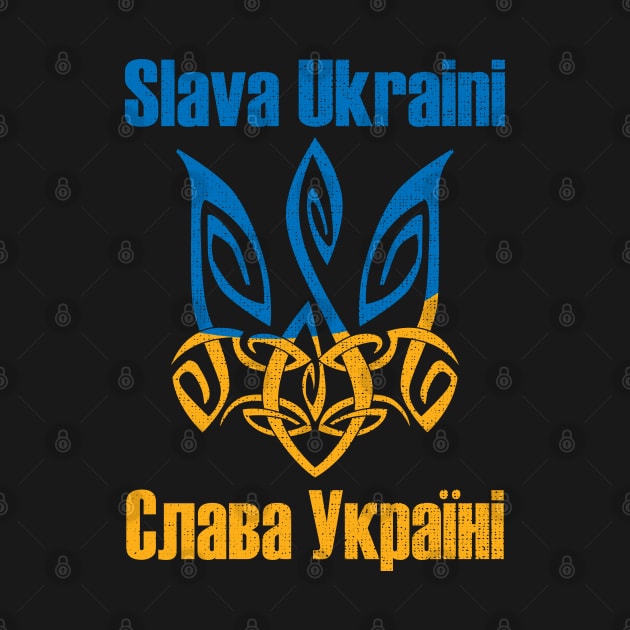 Slava Ukraini - Ukrainian Trident by Sofiia Golovina