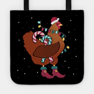 Ugly Christmas Chicken Tote