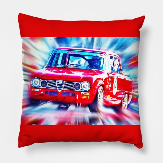 Alfa Romeo Giulia Pillow by DeVerviers