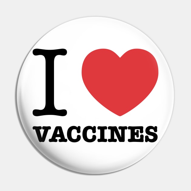 I Heart Vaccines Pin by midwifesmarket