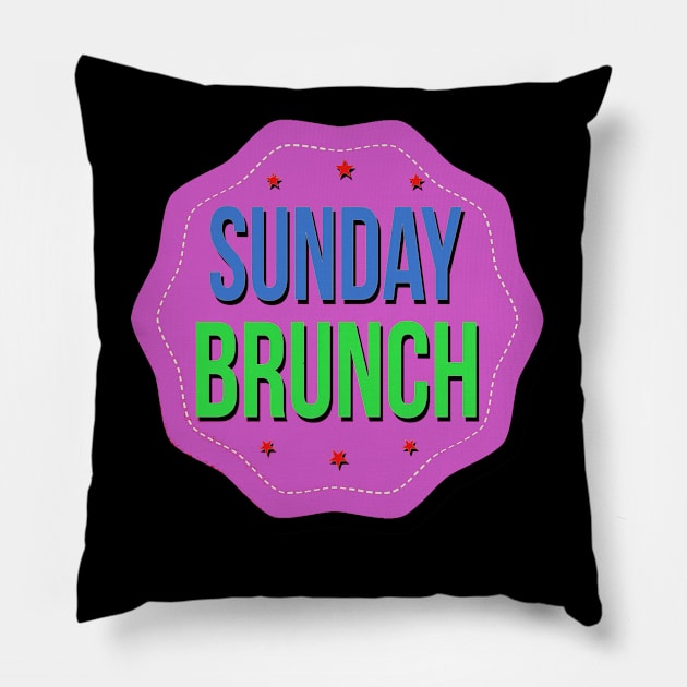 Sunday Brunch Pillow by 29 hour design