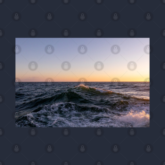 Turbulent Ocean Waves at Sunset by SafariByMarisa