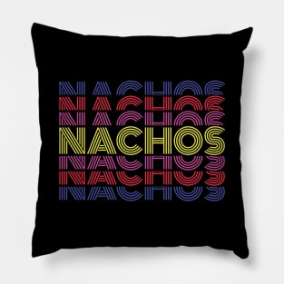 Nachos 80s Retro National Nachos Day Pillow