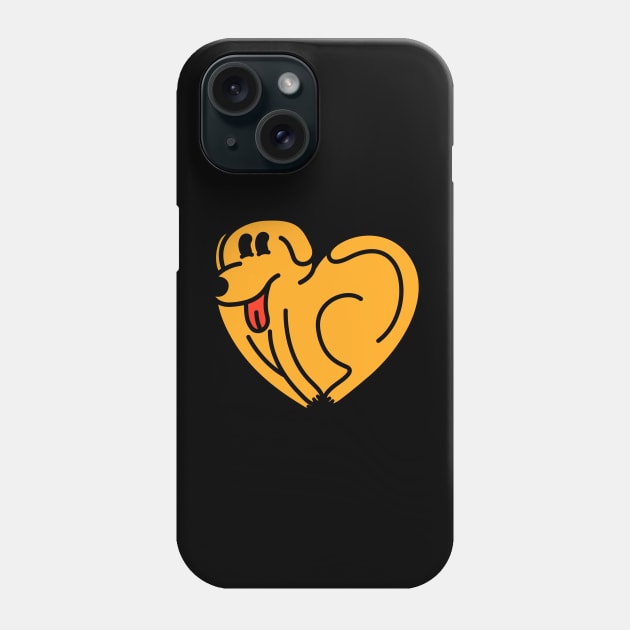 Dog Love Dog Heart Phone Case by imotvoksim