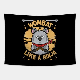 Wombat Ninja Tapestry