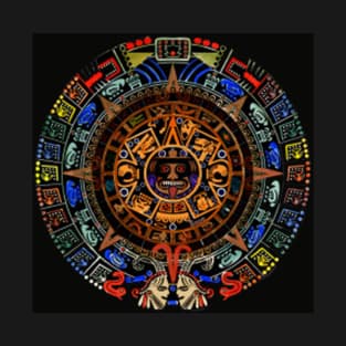 Colorful Mayan calendar T-Shirt