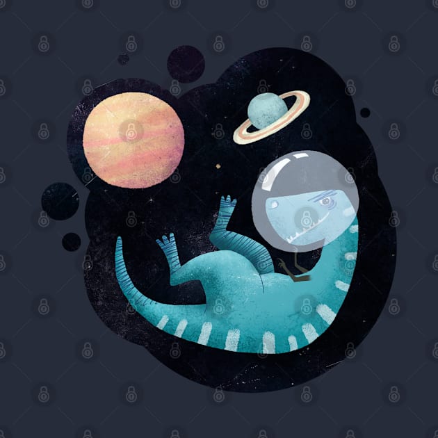 Dinosaur in space by Var Space