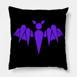 Abstract Purple Bat Pillow