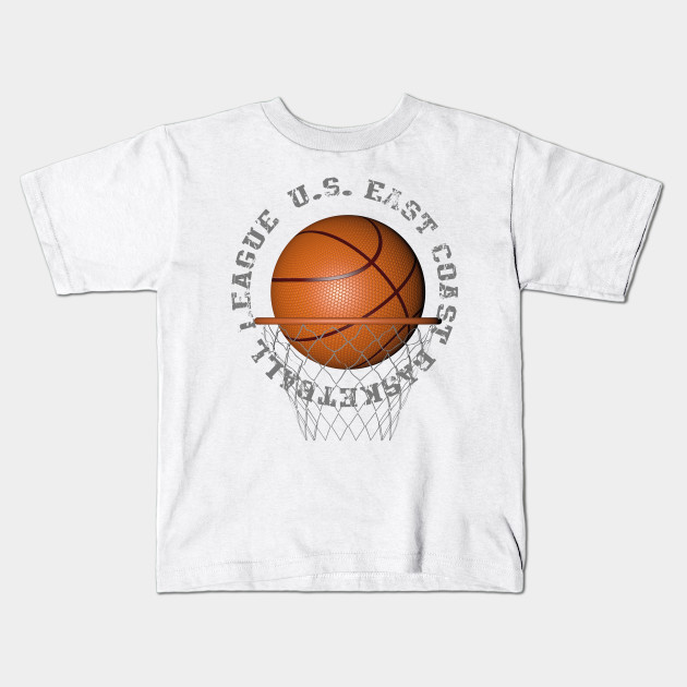Us East Coast Basketball League Basketball Kids T Shirt
