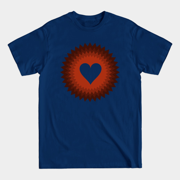 Disover HEART IN THE CENTER, STANDARD OF THE HEART, ART OF LOVE, MANDALA HEART. - Heart Design - T-Shirt